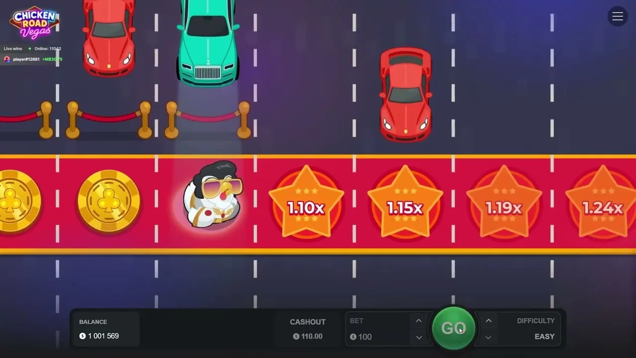 Chicken Road Vegas Interface im Casino